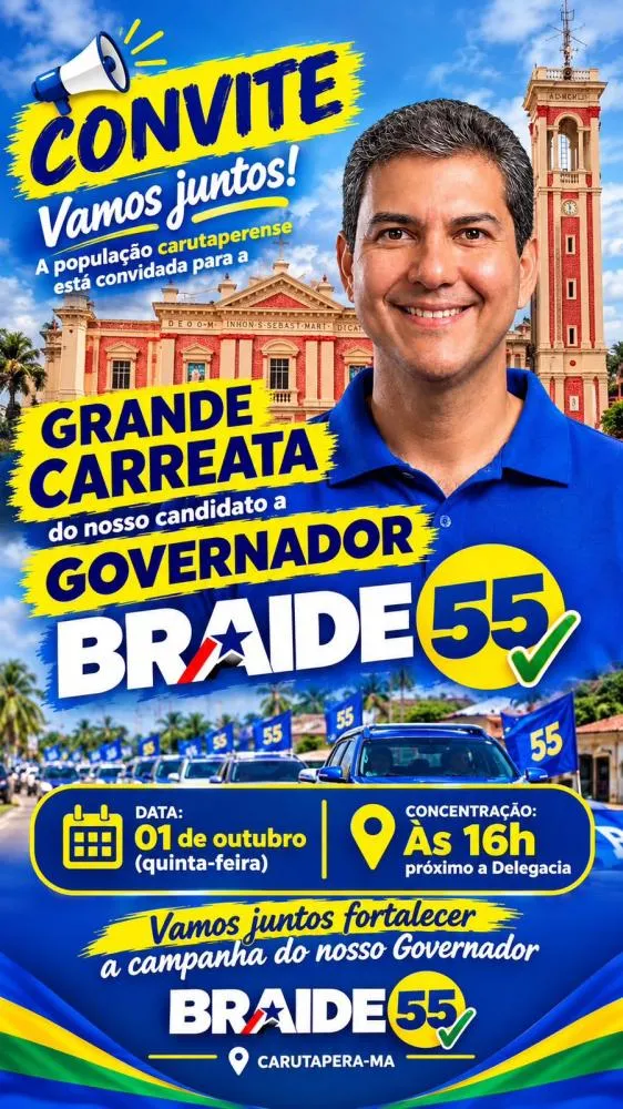 Carutapera realiza hoje mega carreata em apoio a Eduardo Braide